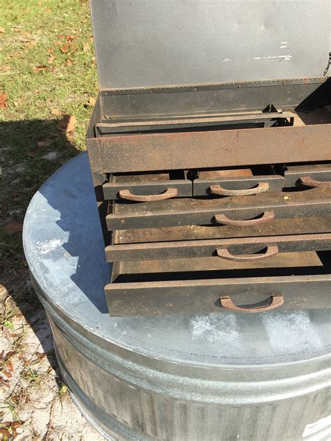 Vintage Machinist Chest, Stack on Machinists Chest, Metal Tool 